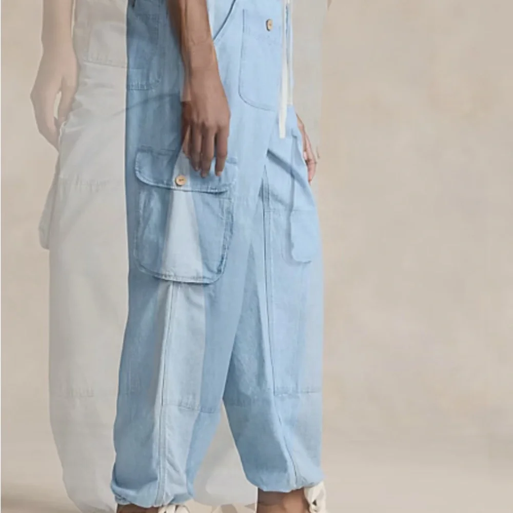 Polo by  Ralph‎ Lauren Chambray Cargo Joggers 2 oversized